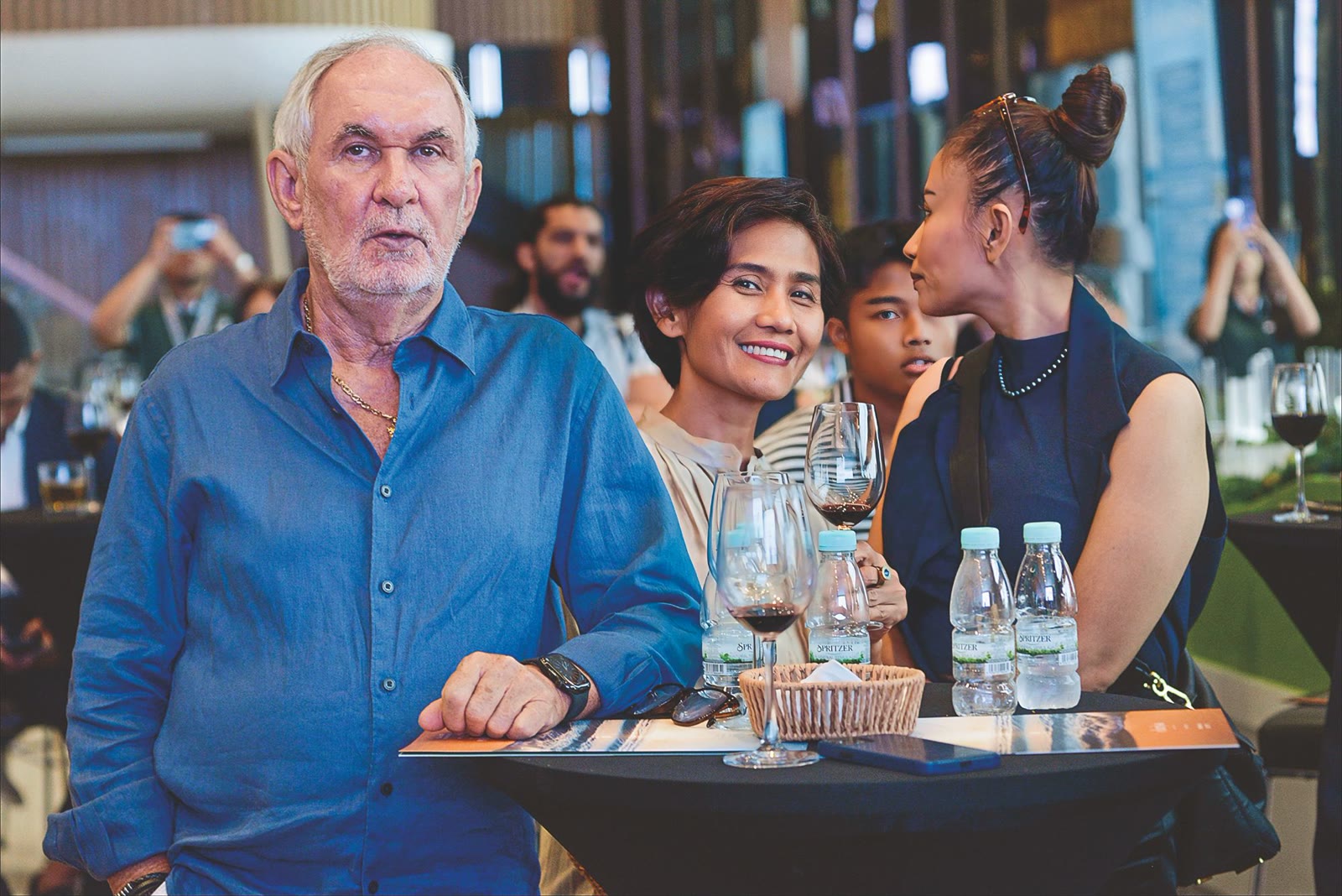 Guests at a property preview